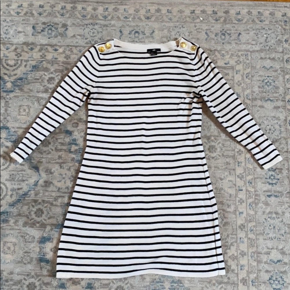 HM Striped Sweater Dress